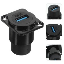 2Pcs Industrial USB Bulkhead Connector Panel Mount High Speed Data Adapter picture