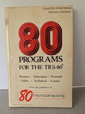 Vintage 1979 TRS-80 80 Programs Computer Book BASIC Retro Tandy 80 picture
