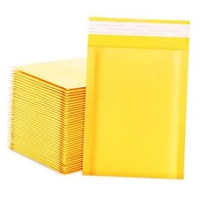 DaSen Kraft Bubble Mailers 4x7 Inch 50 Pack - Self-Sealing Paper - 4x7-50Pc picture