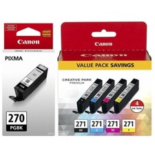 5 packs GENUINE Canon PGI-270 CLI-271 Setup Ink Cartridges picture