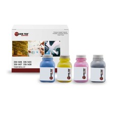 4Pk LTS 2130 CMYK Toner Refill Kit Compatible for Dell 2130CN 2135cn picture