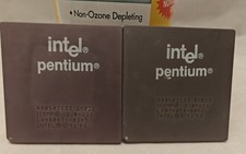 Intel Pentium 133MHz A80502133 SY022 Socket 5/7 Ceramic Gold CPU Processor picture