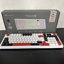 Tecware Spectre 96 RGB White Mechanical Keyboard Customizable LCD Screen picture