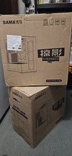 SAMA V60E Black Mid Tower PC Case Curved Tempered Glass Dual Chamber ATX Case picture