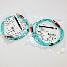 QTY 2  LEGRAND 852-LL2-006 VS 2M LC LC 10G DPX PVC FIBER OPTIC CABLE PAT CHCORD picture