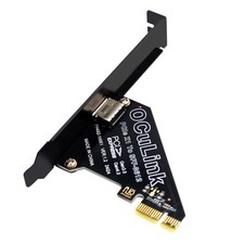 PHDK PCIe X4 X1/ X8/X16 4.0 Oculink SFF8611&8612 expansion card with external picture
