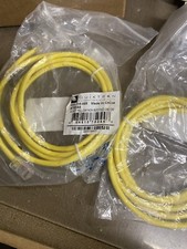 Quiktron CATEGORY 5e Patch CORD UTP 560-115-005 YELLOW 5ft ( Lot Of 3) picture