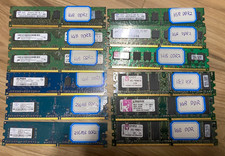 Lot of 12 Desktop RAM Memory-DDR1/ DDR2 - 256MB/ 1GB picture