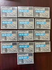 Factory Sealed Lot of 13 Maxell HS-8/160 Helical-Scan 8mm Data Cartridge picture