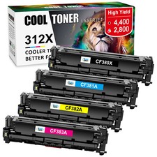 4-10PK Toner Ccompatible Set CF380A-CF383A With HP 312A LaserJet M476nw M476dw picture