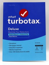 TurboTax DELUXE 2022 Federal Tax Returns + State with CD for PC/MAC NEW SEALED picture