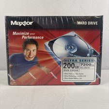 Maxtor Hard Drive Ultra Series 200 Gigabytes 7200 RPM 8MB Cache NEW SEALED picture