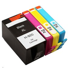 4 Pack Compatible For ink cartridges for HP 920 XL Black Cyan Magenta Yellow Ink picture