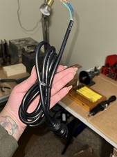 18/3 AWG 3 Prong AC Replacement Power Cord, Open End 10A 6FT UL-Listed(Black) picture