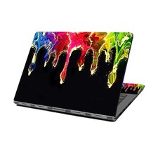 2PCS Pink Wing Elf Floral Butterfly Laptop Skin Removable Protective picture