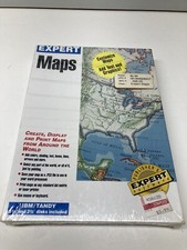 Vintage Expert Maps Software For IBM/TANDY 5.25” Floppy SEALED picture