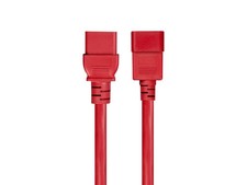 Monoprice 14AWG Power Cable / Cord - 6ft - Red for PDU 15A IEC 60320 C13 picture