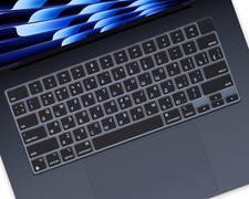 Russian Language Keyboard Cover Skin Compatible for 2025-2022 Macbook Air 15.3 I picture