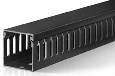Black 2x2 Inch 99in Cable Raceway Under Desk Wire Management Channel Cord picture