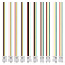 10-Pair XH 2.54mm 5-Pin Connector Kit, 26AWG 200mm 2.54 mm 5 Pin, Multicolor picture