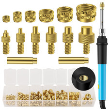 Preciva Brass Threaded Heat Set Inserts for 3D Printers, M2-M8 Set picture
