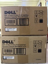 Genuine Dell 3110CN 3115CN Yellow NF555 & Magenta MF790 Toner Cartridge picture