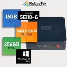 Beelink SEi10-G Mini PC Intel i5-1035G7 16GB RAM 256GB NVMe Wi-Fi+BT Win 11 Pro picture