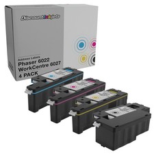 DI Ink Cartridges for Xerox Phaser 6022 & Work Centre 6027 HY (4pk-Black) picture
