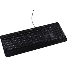 Verbatim Illuminated Wired Keyboard w/Number Pad, Black 99789 picture