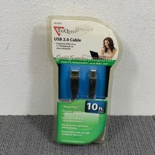 TriQuest USB 2.0 Cable 10 FT Gold Series For PC/Windows & Mac OS New Sealed picture