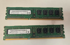 LOT  2 Micron 4GB 1Rx8 PC3-12800U DDR3-1600 Desktop Memory RAM 8GB KIT picture