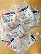 Leviton 5G108-RO5 Snap in Connector Cat 5e Orange Jack Qty. 14 picture