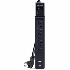 CyberPower CSP604UC Home Office 6 Outlet Surge Protector with 1500 J Surge picture