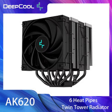 DeepCool AK620 ZERO DARK Twin Tower Radiator 6 Heat Pipes CPU Cooler Air Cooling picture
