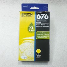  Expired 05/2020 EPSON 676XL PRO High Capacity Ink Yellow Jet Printer Cartridge picture
