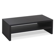 20 Inch 2 Tiers Wooden Desktop Monitor Stand Riser TV Laptop Desk Organizer. picture