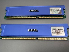 Geil GE5123200BDC 512MB (2 x 256MB) DDR400 PC3200 184pin Memory Module PN 0445 picture