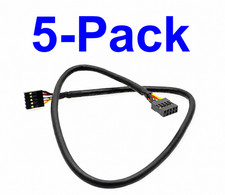 USB 2.0 9-Pin Female to Female Internal Header Cable for Motherboard 5-Pack picture