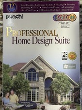 Punch Professional Home Design Suite. 12 Piece Set New In Sealed Box picture