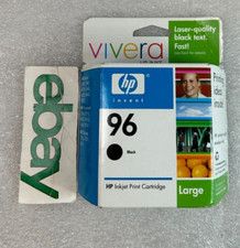 Genuine OEM HP Vivera 96 Black Ink Cartridge Expired New Sealed Damaged Free S/H picture