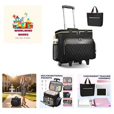 Stylish Rolling Teacher Bag with Detachable Trolley for Effortless Commutes picture