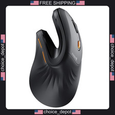 wireless ergonomic vertical mouse rechargeable black for Windows Mac Android picture