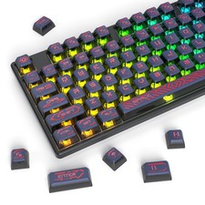 PBT Punk Pudding Keycaps ASA Profile Shine Through 120 Keys Key Cap Set picture