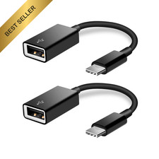 USB C to USB Adapter 2 Pack Type C Male to USB A Female OTG Cable Black MacBook picture