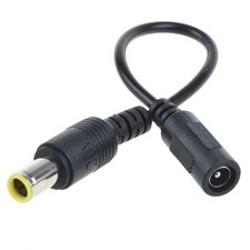 1pce Adapter DC Power 7.9 x 5.5mm male to 5.5 x 2.1mm female IBM Lenovo Laptops picture