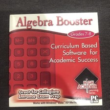 High Achiever Curriculum Based Software For Academic Pc Cd Rom Algebra Booster picture