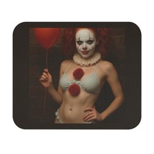 Sexy Lady as Pennywise The Dancing Clown Pinup Mouse Pad It Welcome to Derry NEW picture