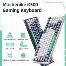 Teclado Mecánico Gamer Juegos Iluminación Para PC Computadora Interruptor Rojo picture