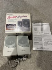 vintage Optimus Multi Media Mini Speaker System # 40-1401 Tandy Radio Shack picture