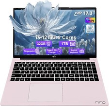 NIMO Laptop 17.3 Business-Laptop 32GB RAM 1TB SSD Intel 6 Cores i3-1215U Wi-Fi 6 picture